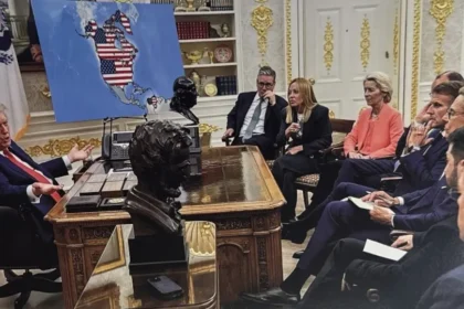 Trump irrita líderes europeus ao postar imagem com IA sobre a Groenlândia