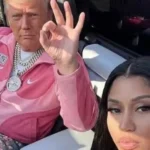 Donald Trump se veste como Nicki Minaj em fotografia de IA publicada pela cantora