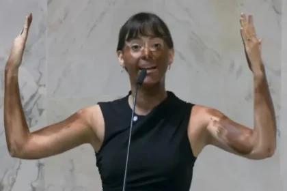 Deputada Fabiana Bolsonaro faz