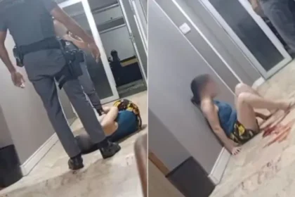 PM é filmado dando chutes em rosto de mulher em SP; vídeo