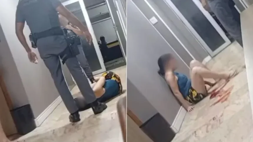 PM é filmado dando chutes em rosto de mulher em SP; vídeo
