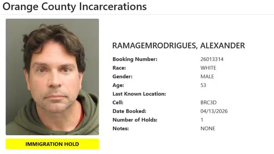 Governo dos EUA divulgam foto de Ramagem sob custódia do ICE